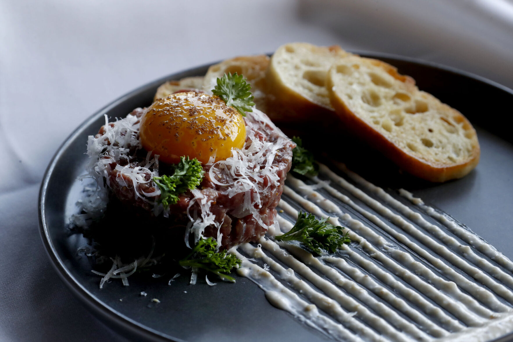 Beef tartare at 800 Maple